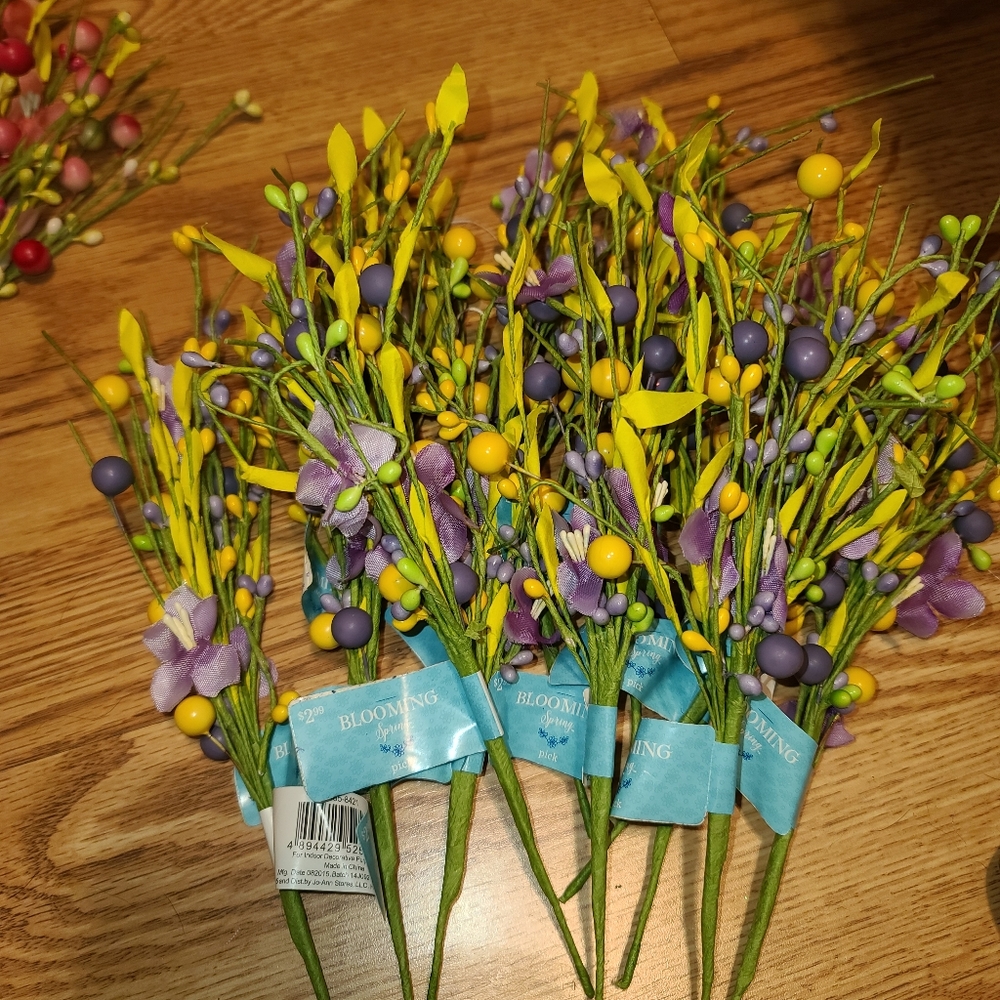 Purple Pastel Spring Flowers